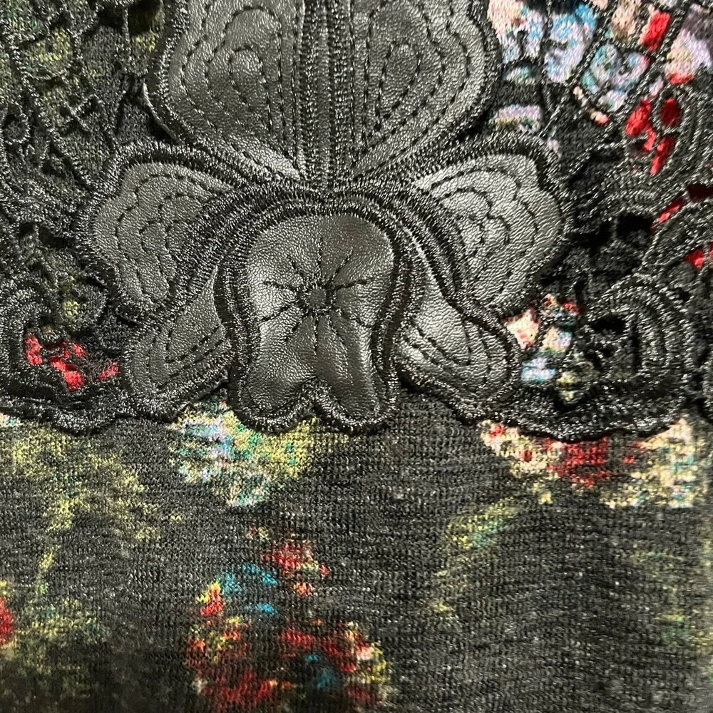 Lucky Brand Black/ Paisley Slip Dress. -Small - Picture 4 of 9